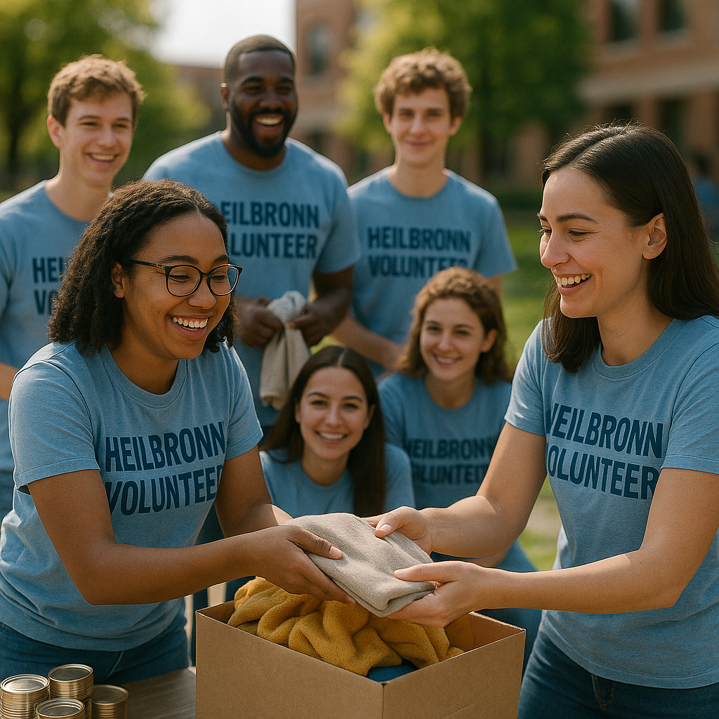 Volunteers in Heilbronn working together in a community outreach program